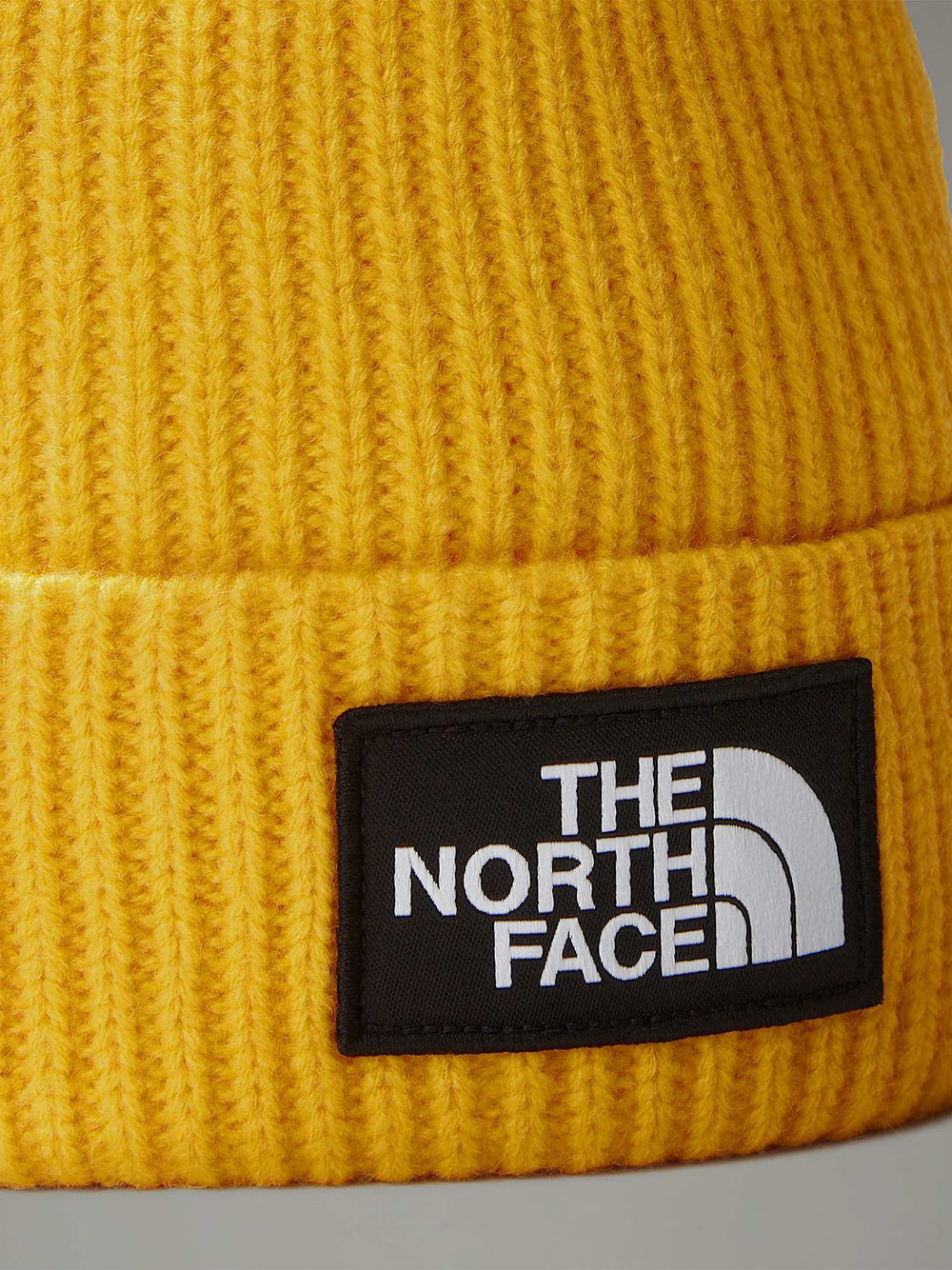 Berretto The North Face Logo Box Cuffed Unisex - Giallo