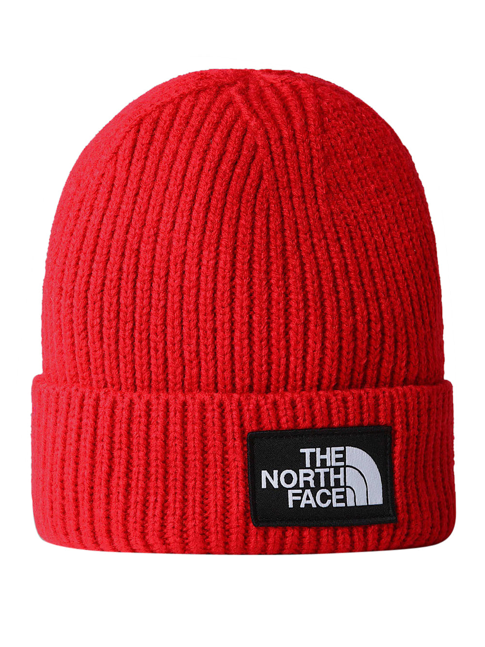 Berretto The North Face Logo Box Cuffed Unisex - Rosso