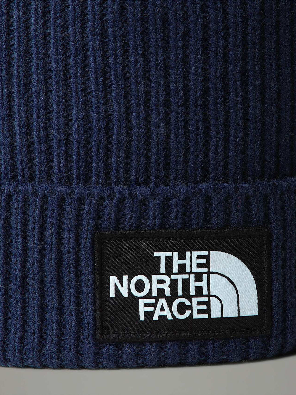 Berretto The North Face Logo Box Cuffed Unisex - Blu