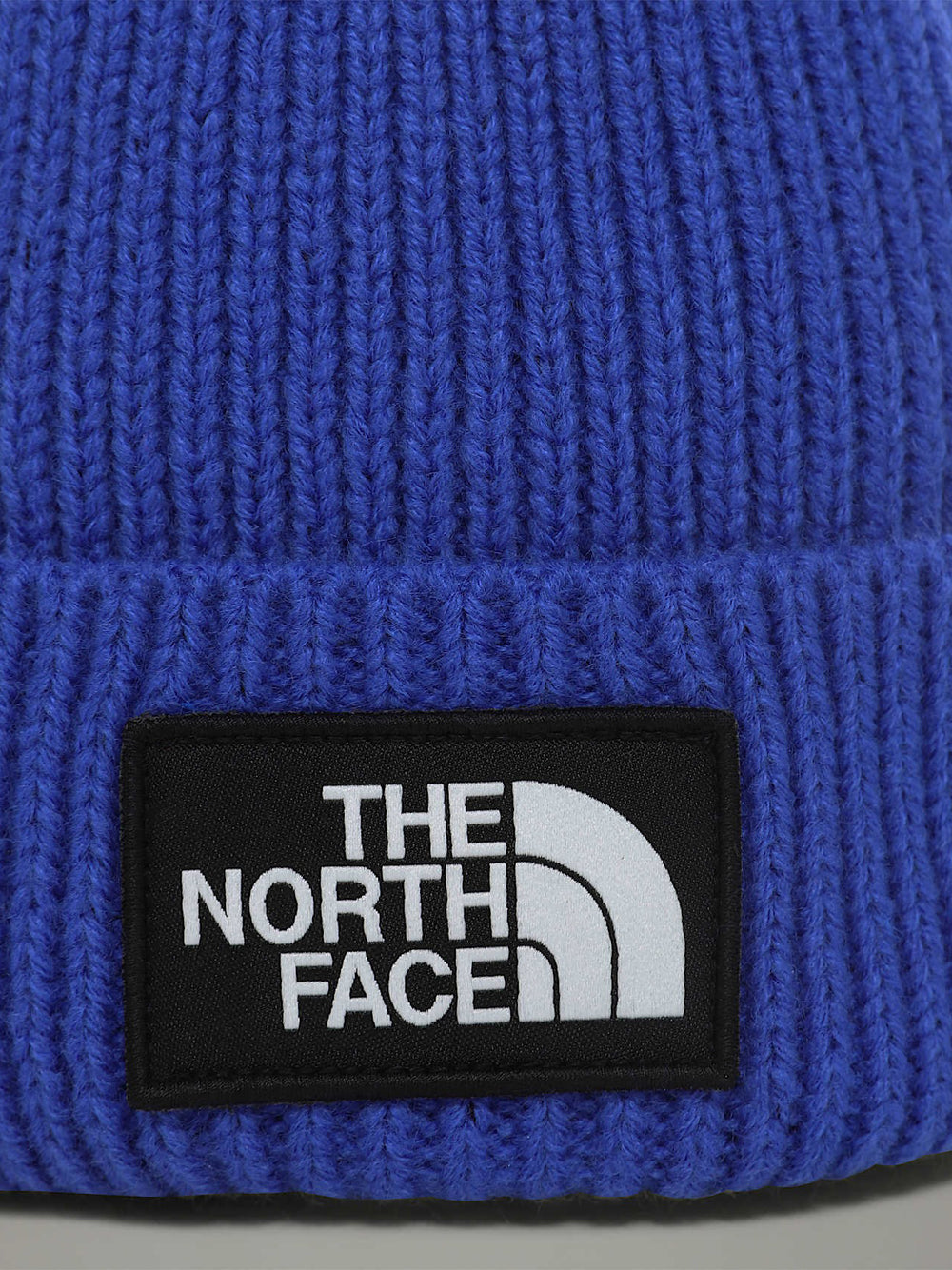 Berretto The North Face Logo Box Cuffed Unisex - Blu