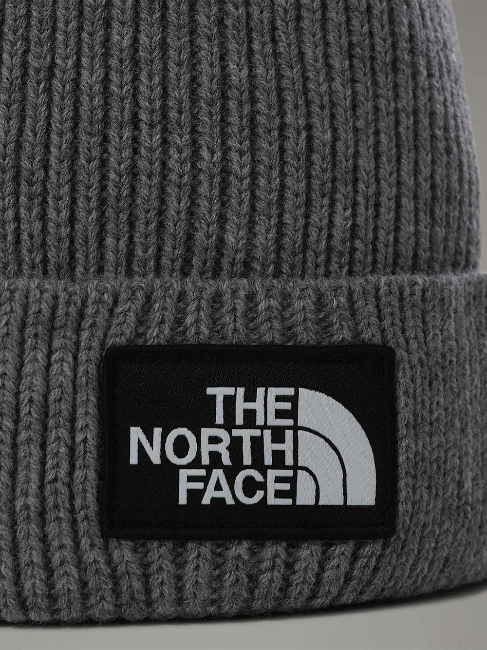 Berretto The North Face Logo Box Cuffed Unisex - Grigio