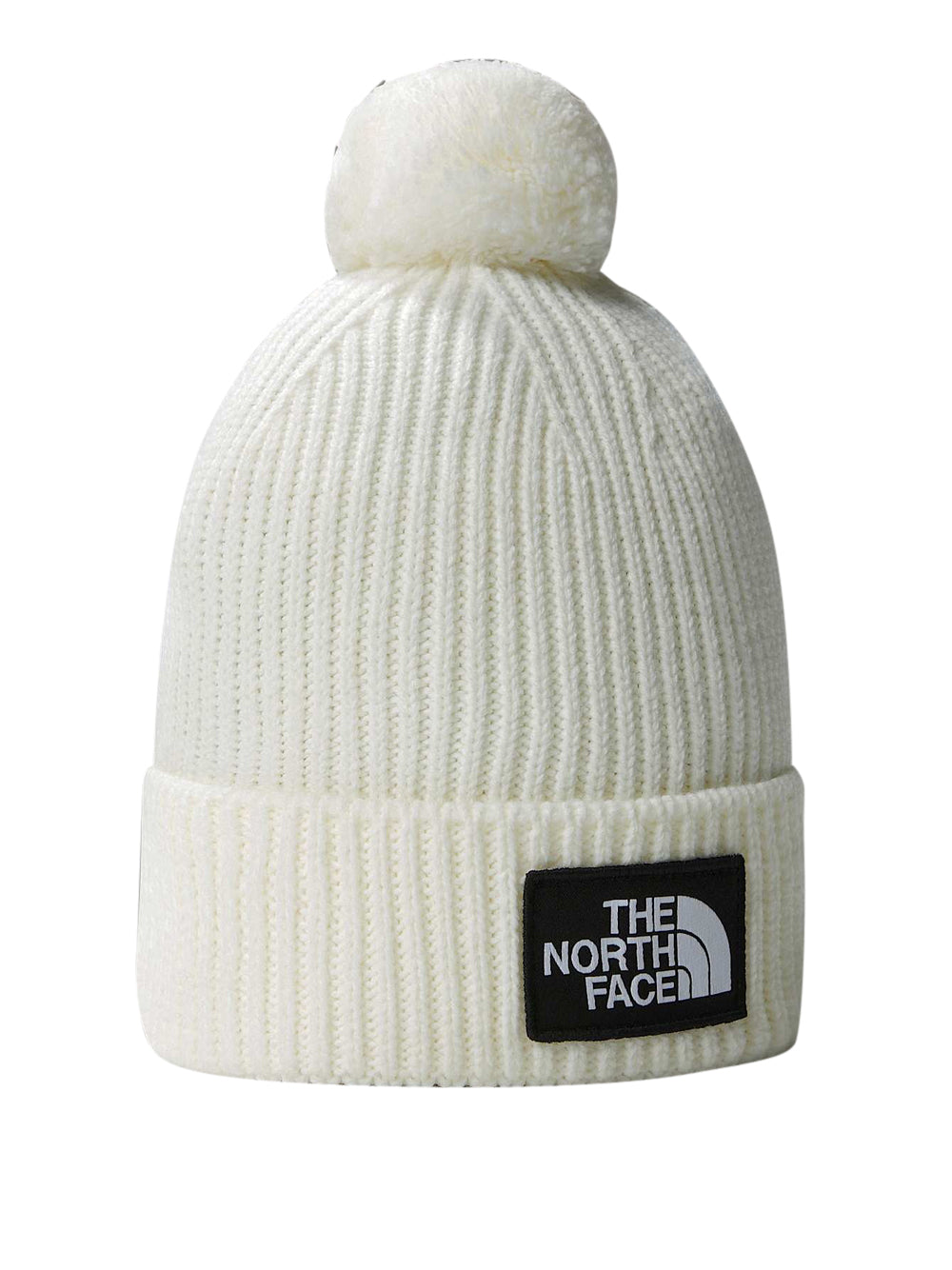 Berretto The North Face Logo Box Pom Unisex - Bianco