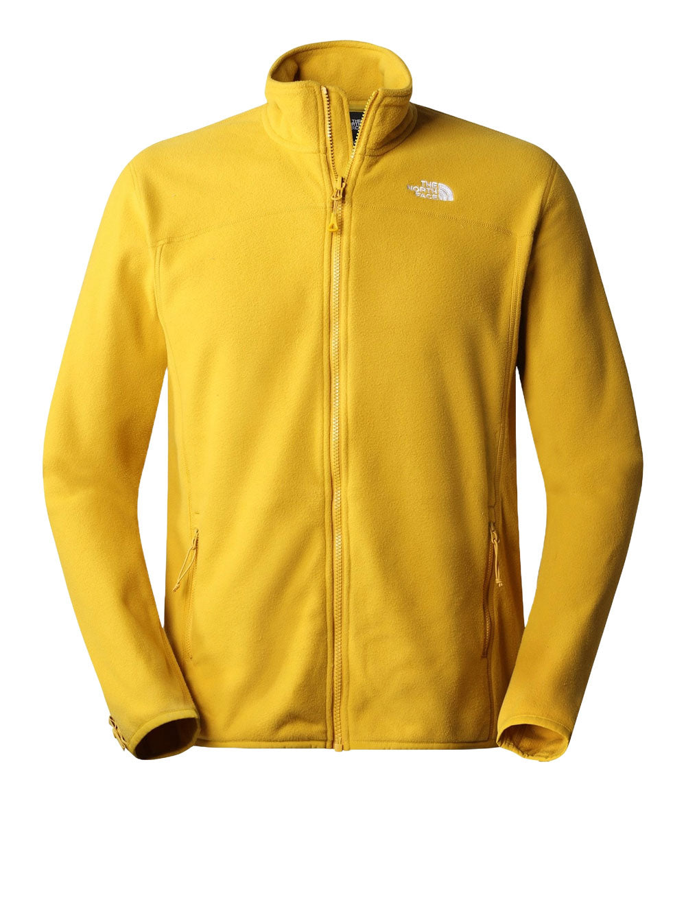 Felpa Zip The North Face 100 Glacier da Uomo - Giallo