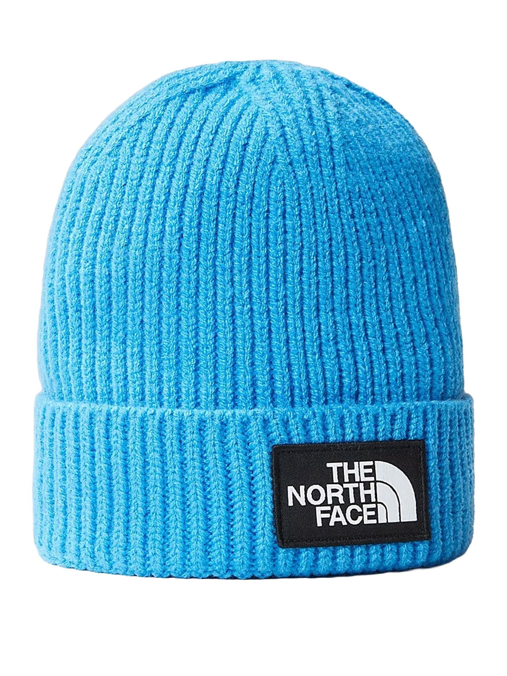 Berretto The North Face Box Logo Cuffed da Bambino - Turchese