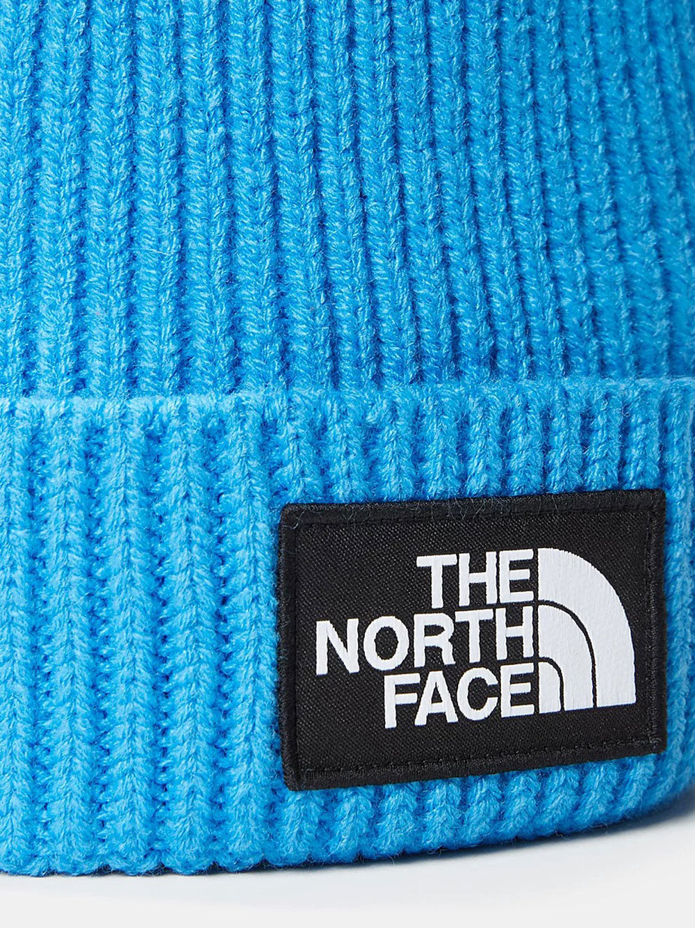 Berretto The North Face Box Logo Cuffed da Bambino - Turchese