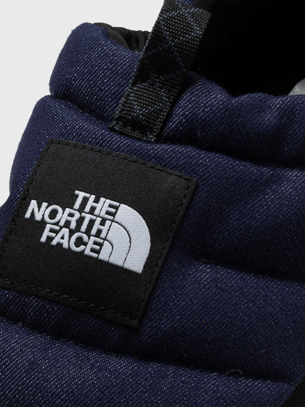 Slip On The North Face Nuptse Mule Denim da Uomo - Blu