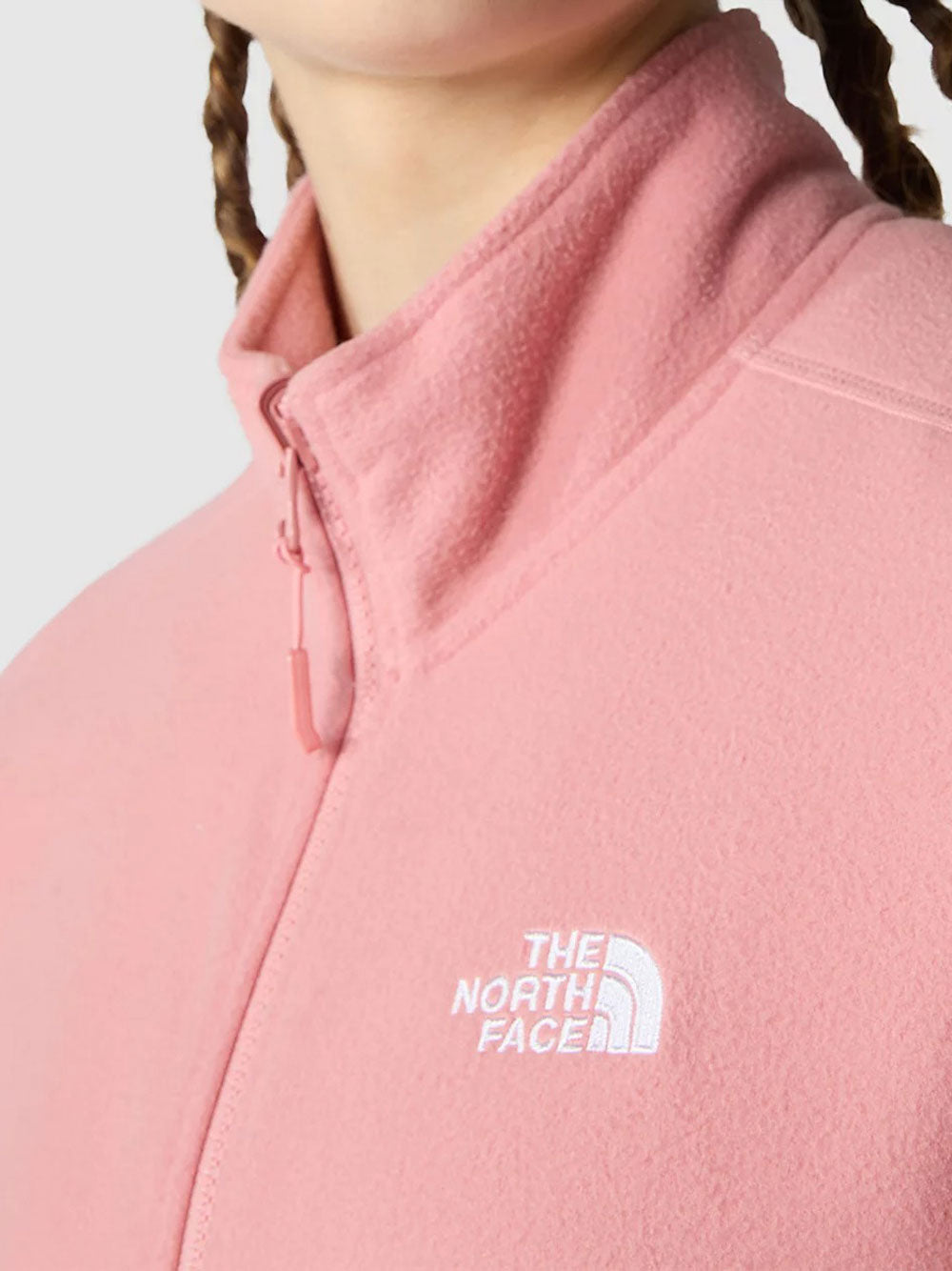 Felpa Zip The North Face 100 Glacier Fz da Donna - Rosa