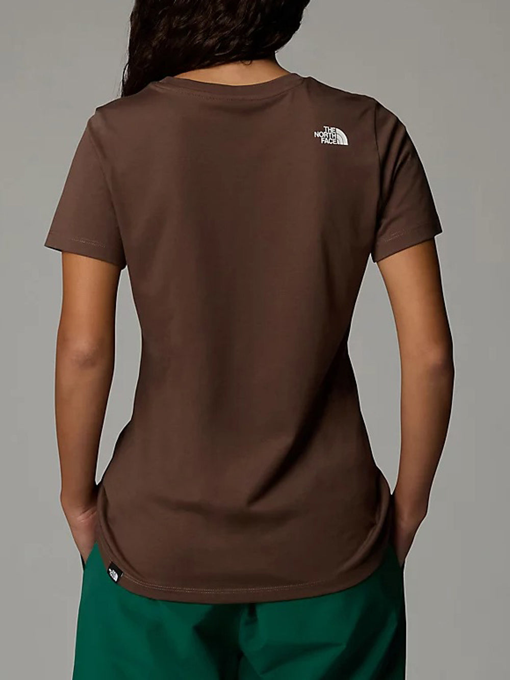 T-shirt The North Face Simple Dome Slim da Donna - Marrone