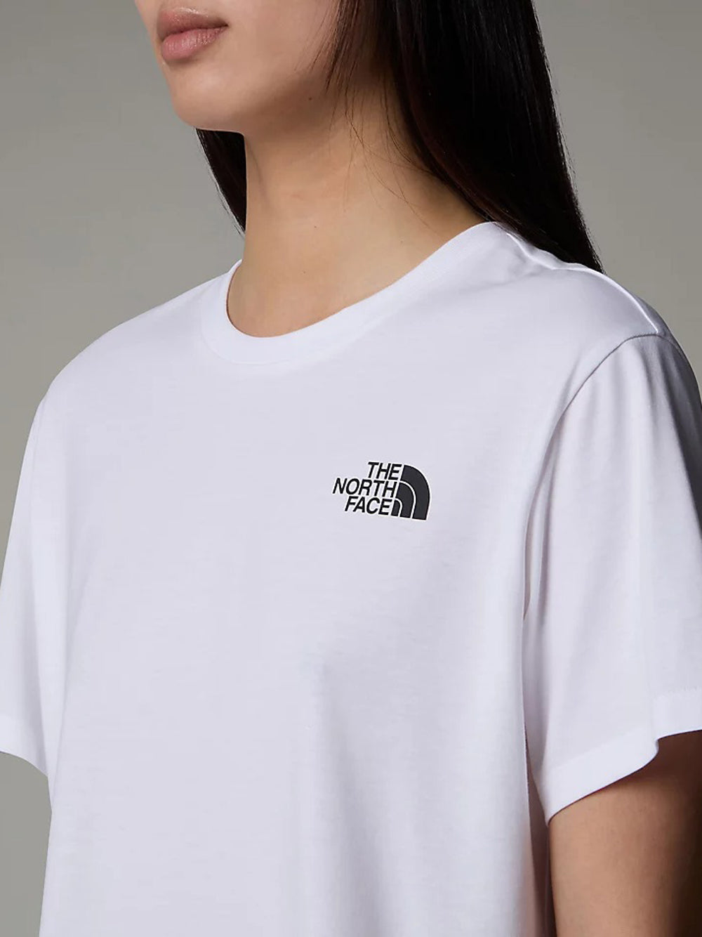 T-shirt The North Face Simple Dome Cropped da Donna - Bianco