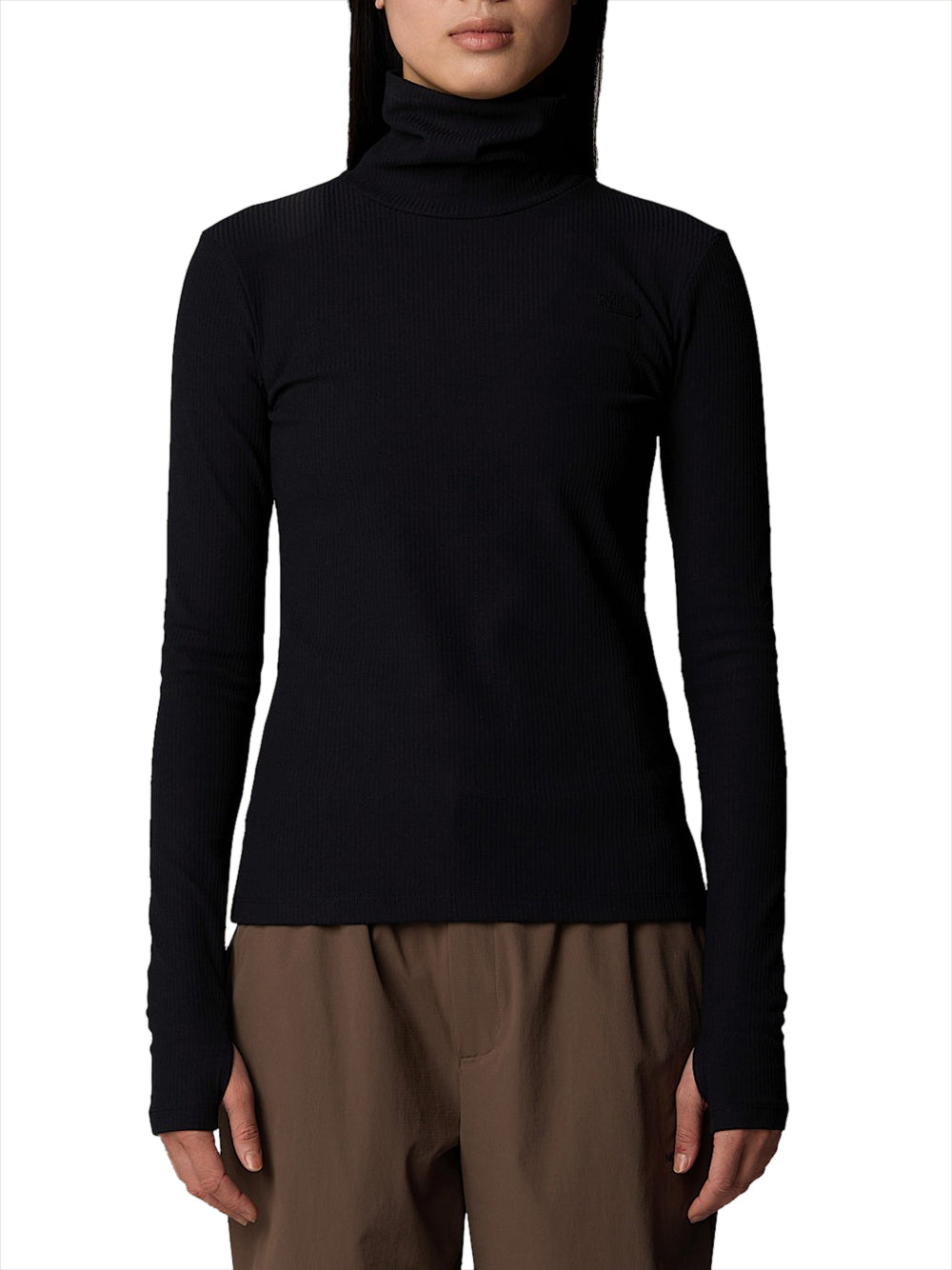 Dolcevita The North Face Turtle Neck Slim da Donna - Nero