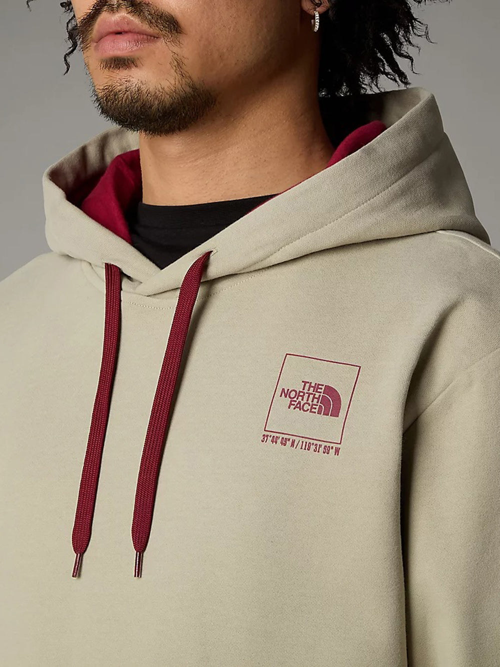 Felpa Cappuccio The North Face Coordinates da Uomo - Grigio