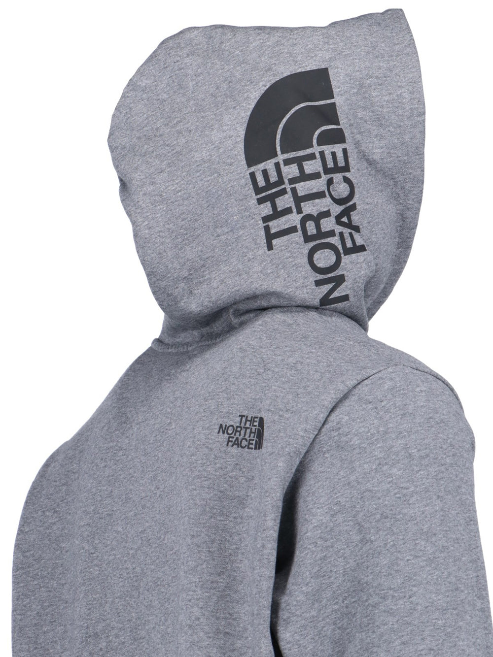 Felpa Cappuccio The North Face Hood Logo da Uomo - Grigio