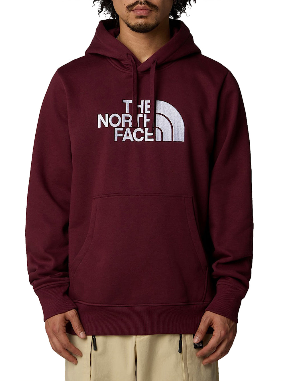 Felpa Cappuccio The North Face Drew Peak da Uomo - Bordeaux