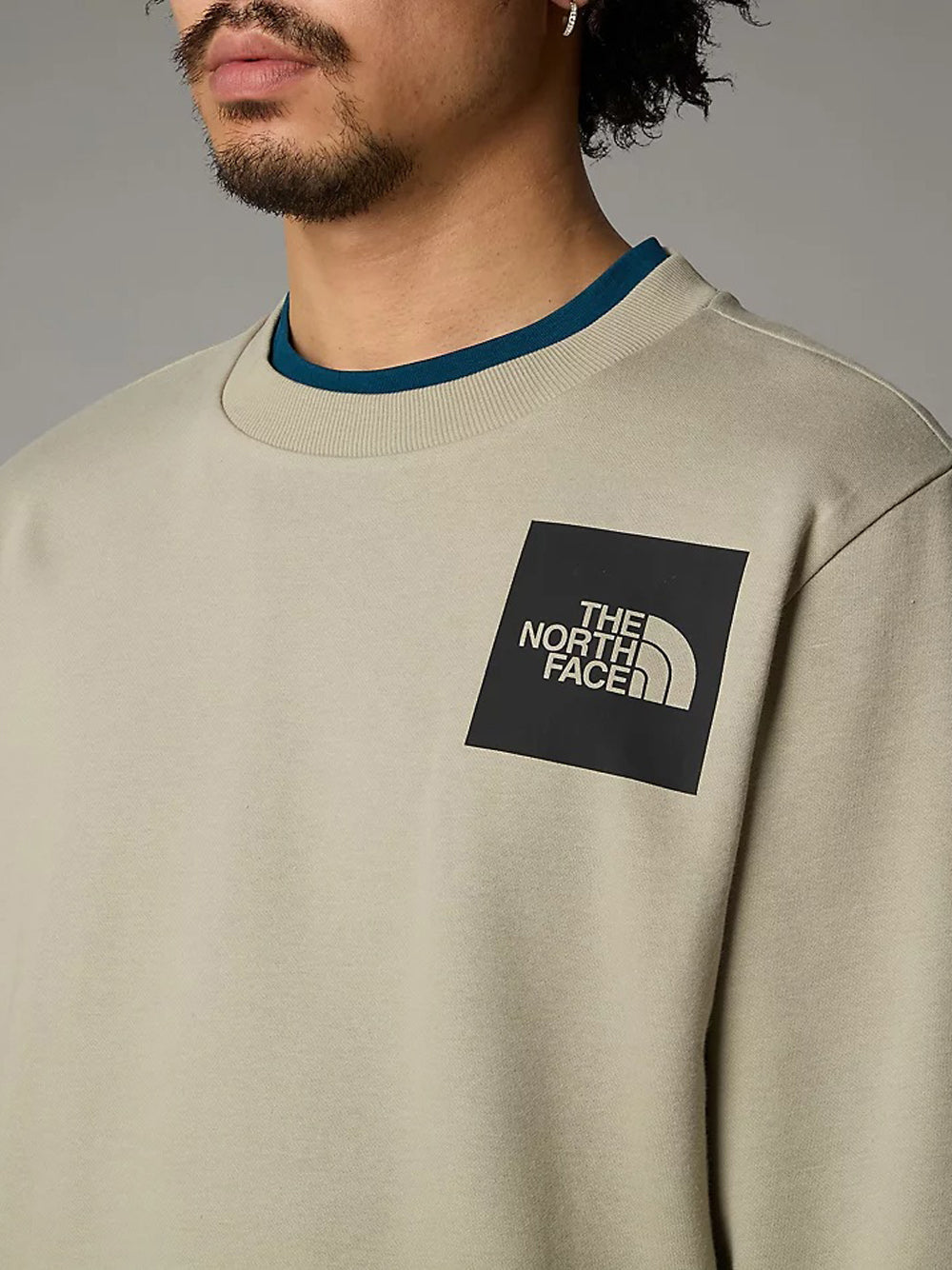 Felpa The North Face Fine Crew da Uomo - Grigio