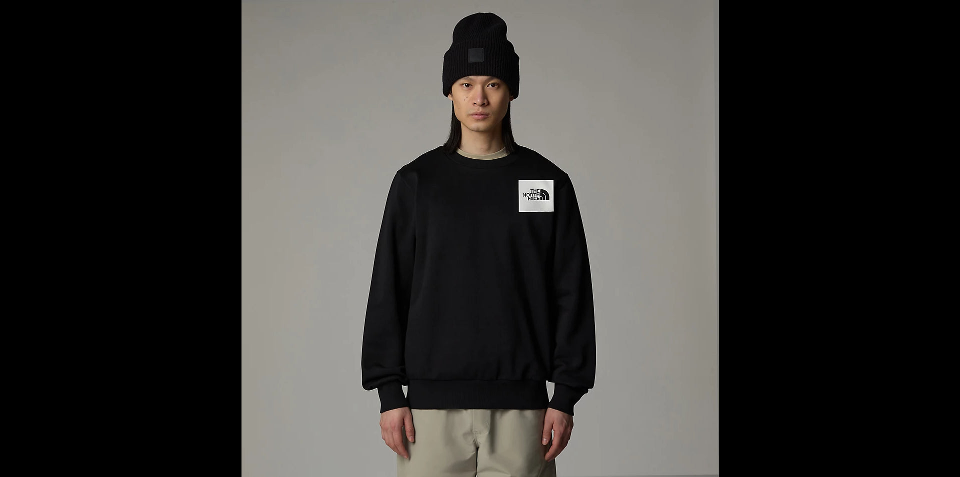 Felpa The North Face Fine Crew da Uomo - Nero