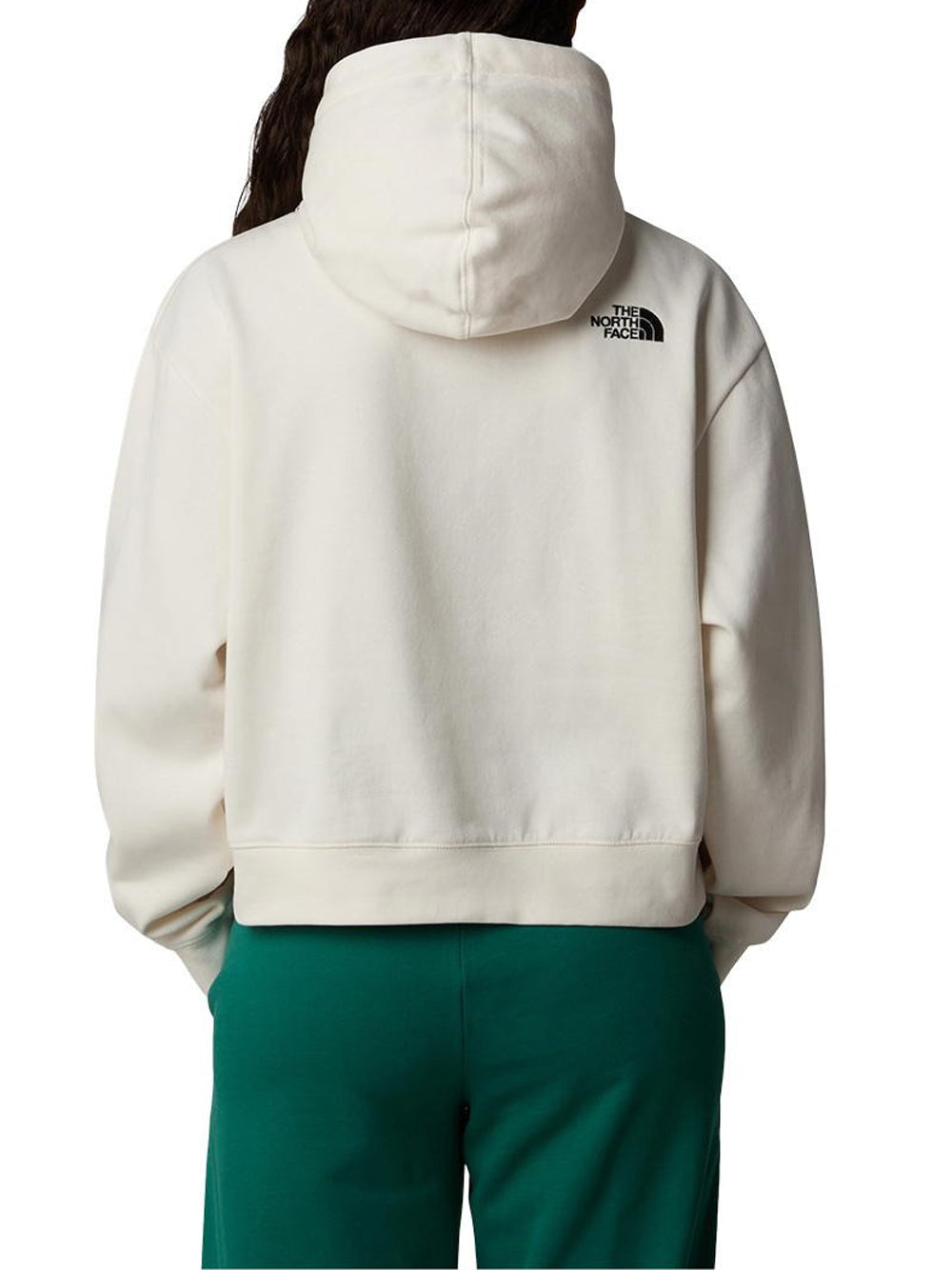 Felpa Cappuccio The North Face Crop da Donna - Bianco