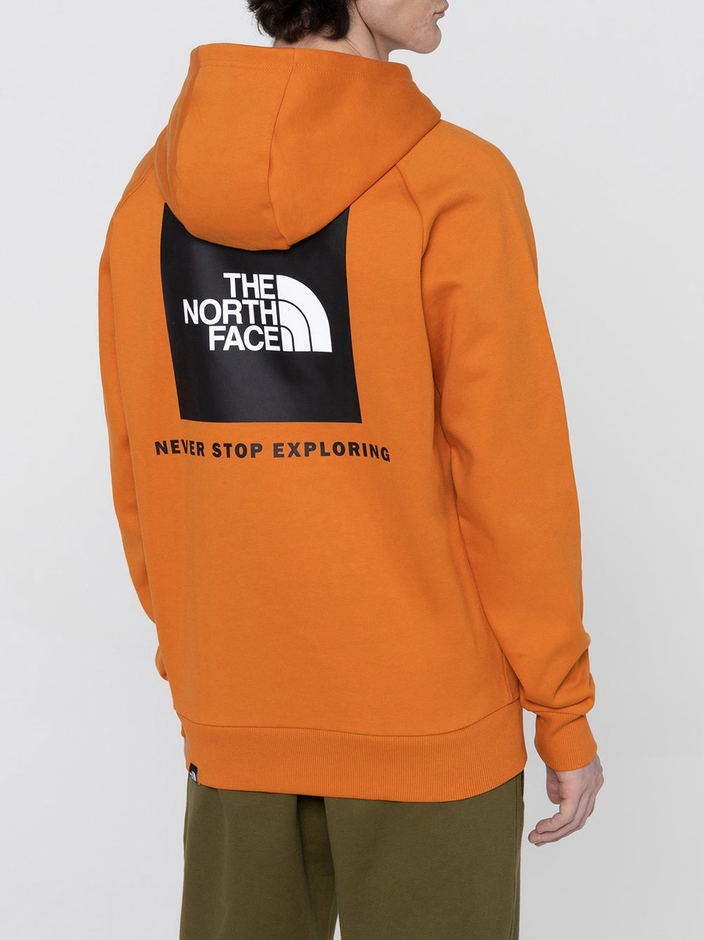 Felpa Cappuccio The North Face Raglan Box Nse da Uomo - Arancione