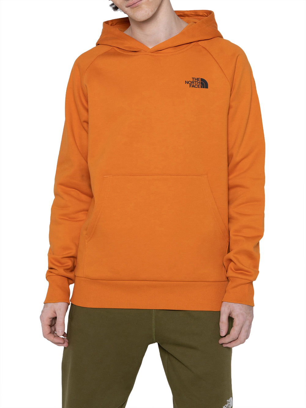 Felpa Cappuccio The North Face Raglan Box Nse da Uomo - Arancione