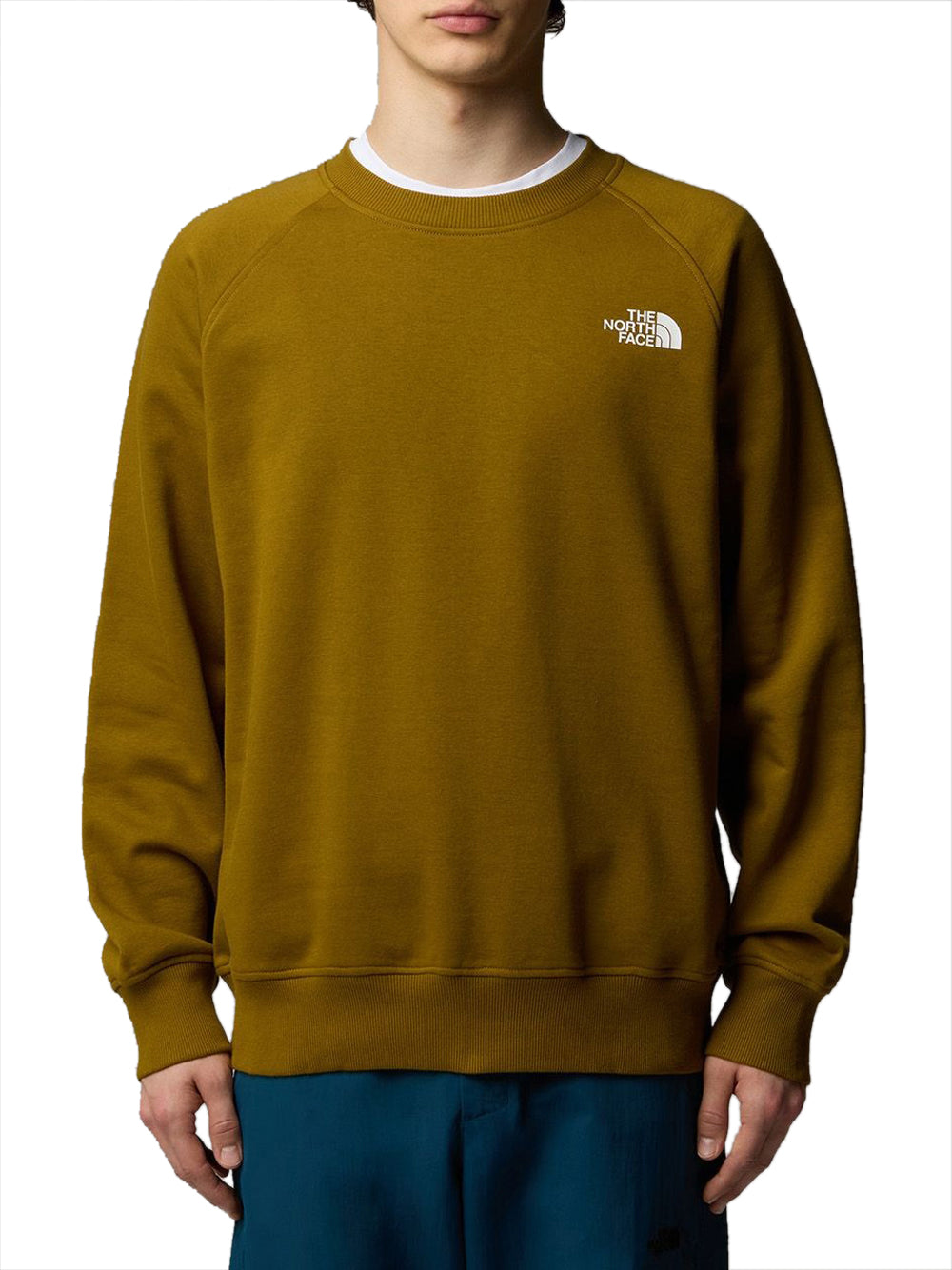 Felpa The North Face Raglan Box Nse Crew da Uomo - Verde