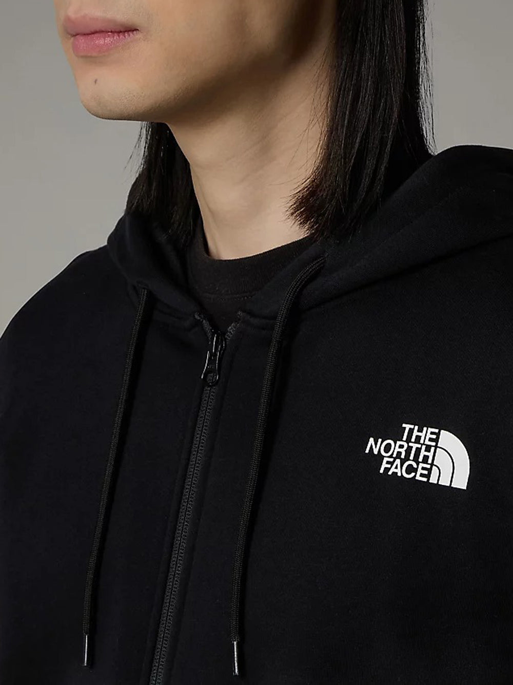 Felpa Zip The North Face Simple Dome da Uomo - Nero