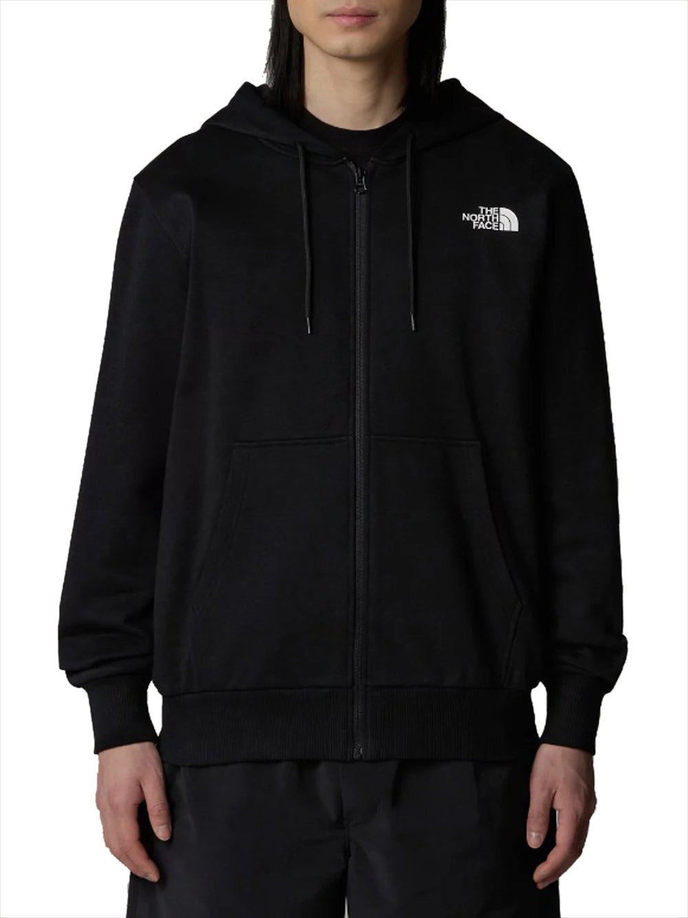 Felpa Zip The North Face Simple Dome da Uomo - Nero