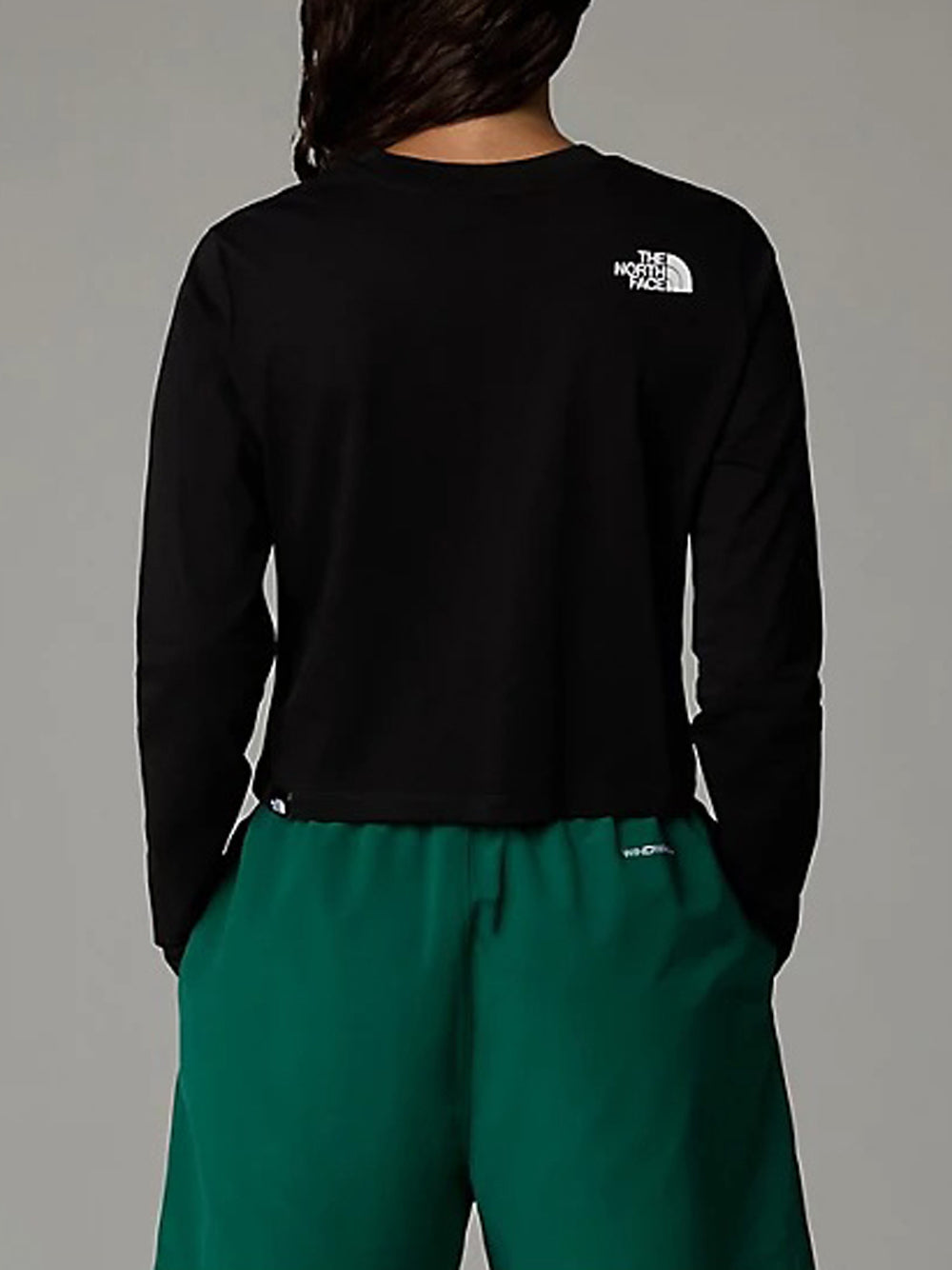 T-shirt The North Face Simple Dome Crop da Donna - Nero