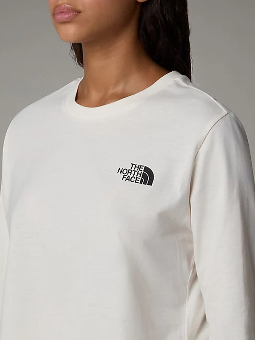 T-shirt The North Face Simple Dome Crop da Donna - Bianco