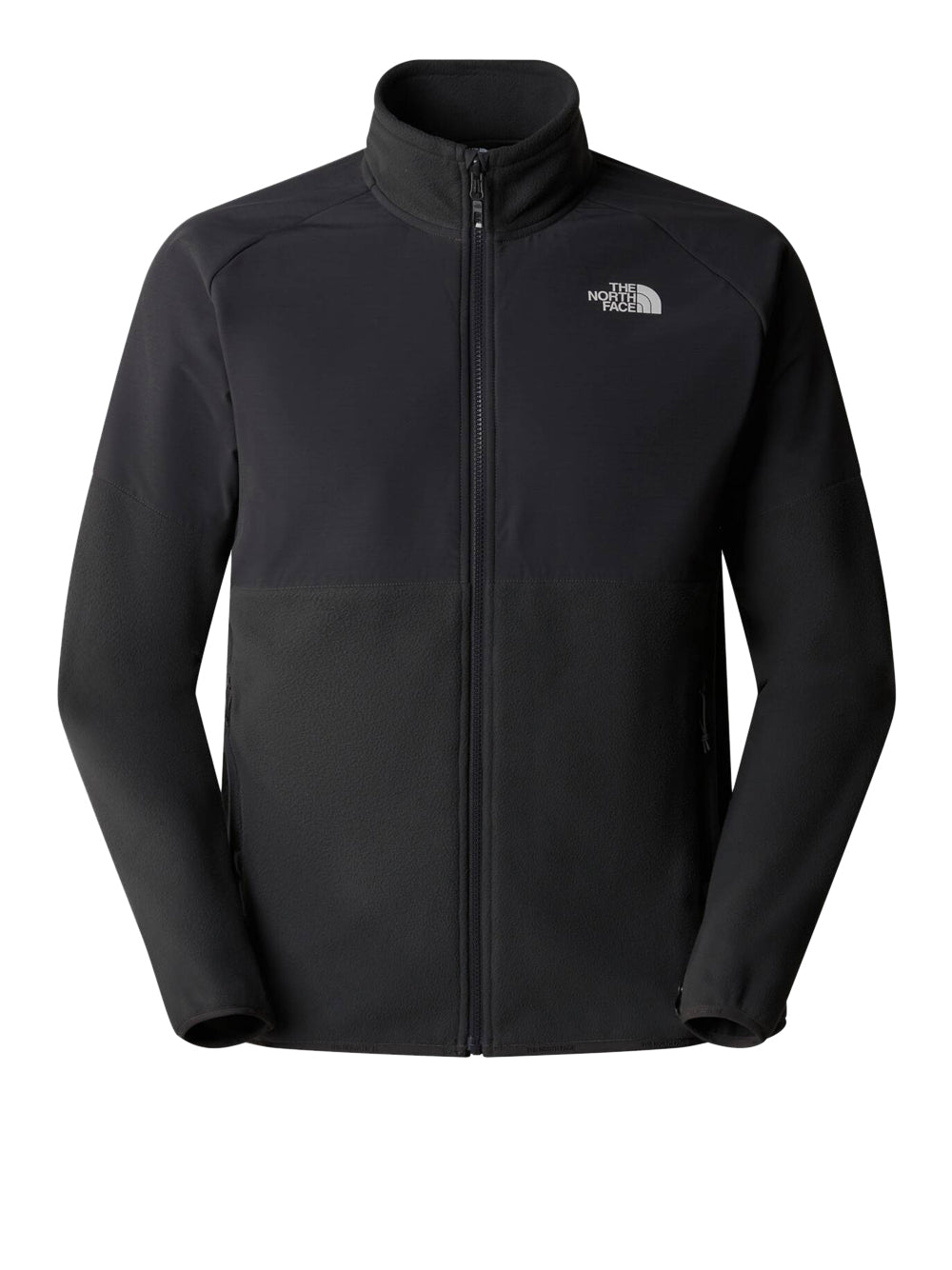 Felpa Zip The North Face Glacier Heavyweight da Uomo - Nero