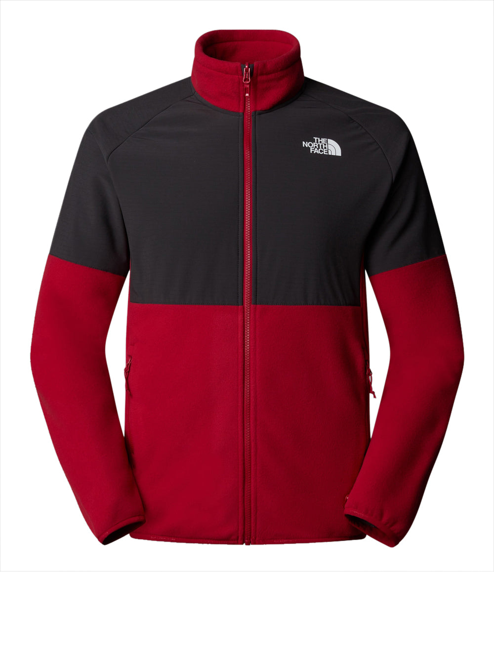 Felpa Zip The North Face Glacier Heavyweight da Uomo - Rosso