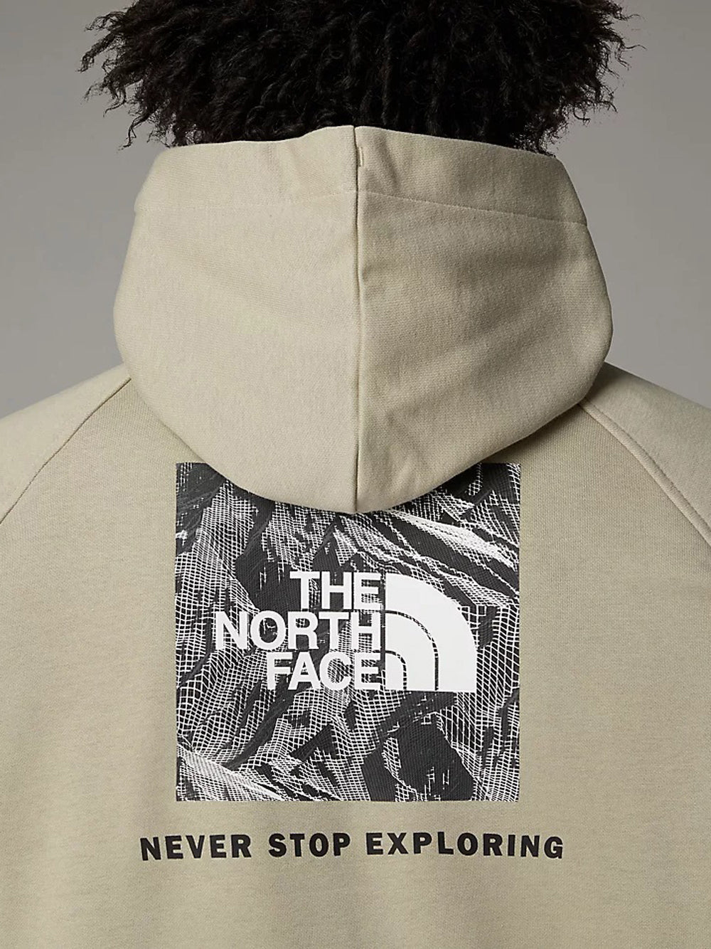 Felpa Cappuccio The North Face Raglan Redbox da Uomo - Grigio