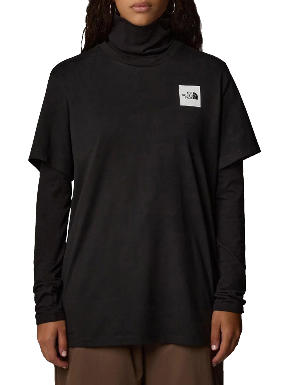 T-shirt The North Face Relaxed Fine da Donna - Nero