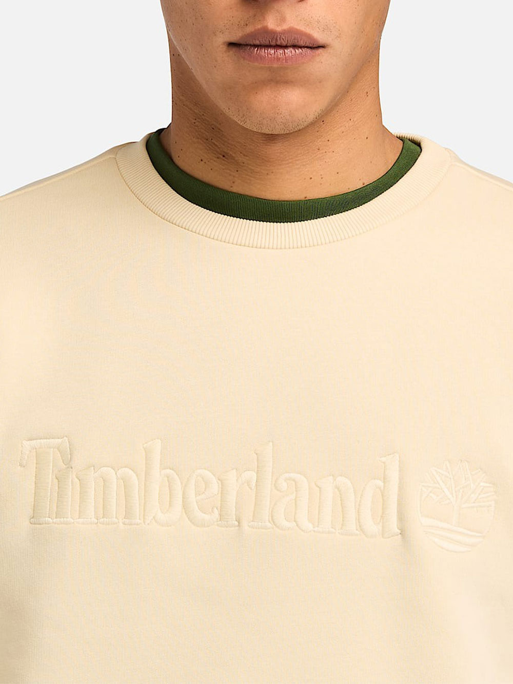 Felpa Timberland Crew Neck da Uomo - Avorio