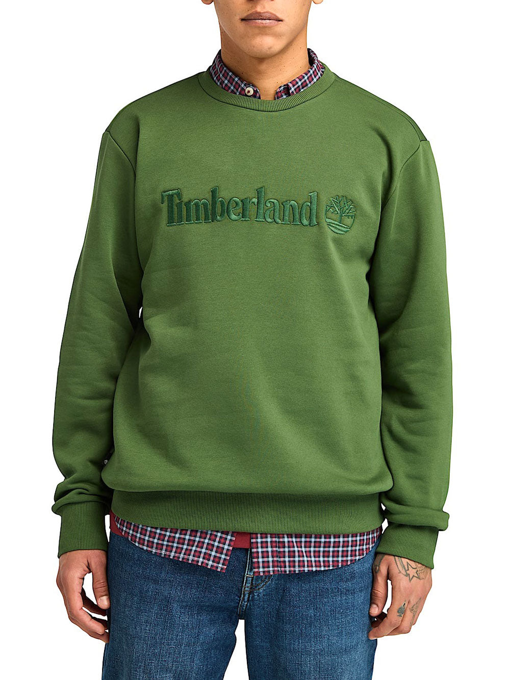 Felpa Timberland Crew Neck da Uomo - Verde