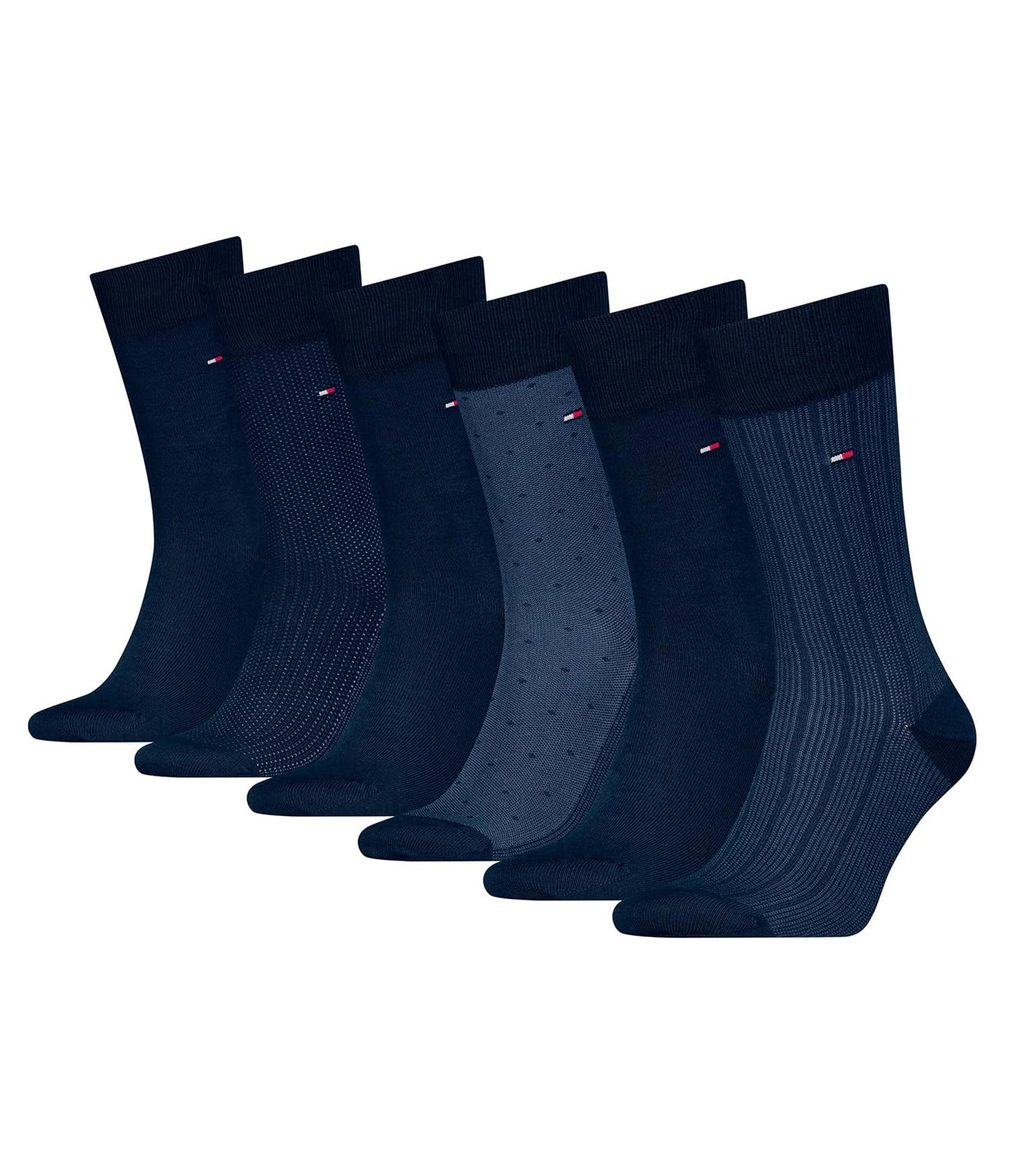 Tommy Hilfiger Calzini Uomo Mod. 701229781 6PACK 001 Blu