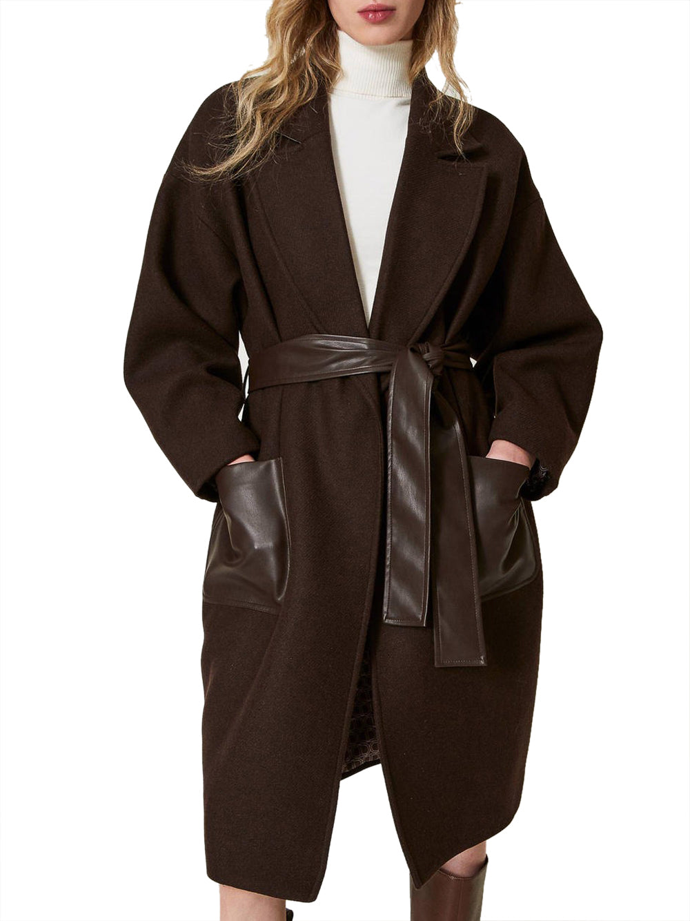 Cappotto Twin Set da Donna - Marrone