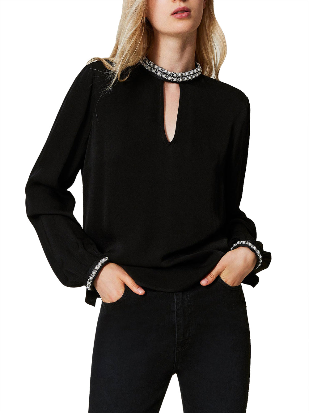 Blusa Twin Set da Donna - Nero