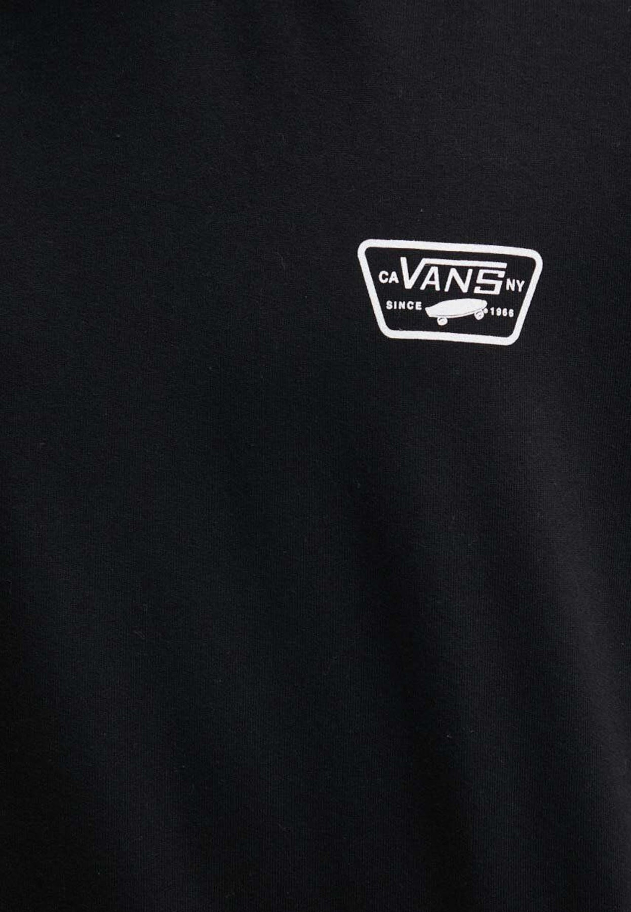 Felpa Cappuccio Vans Full Patch da Uomo - Nero