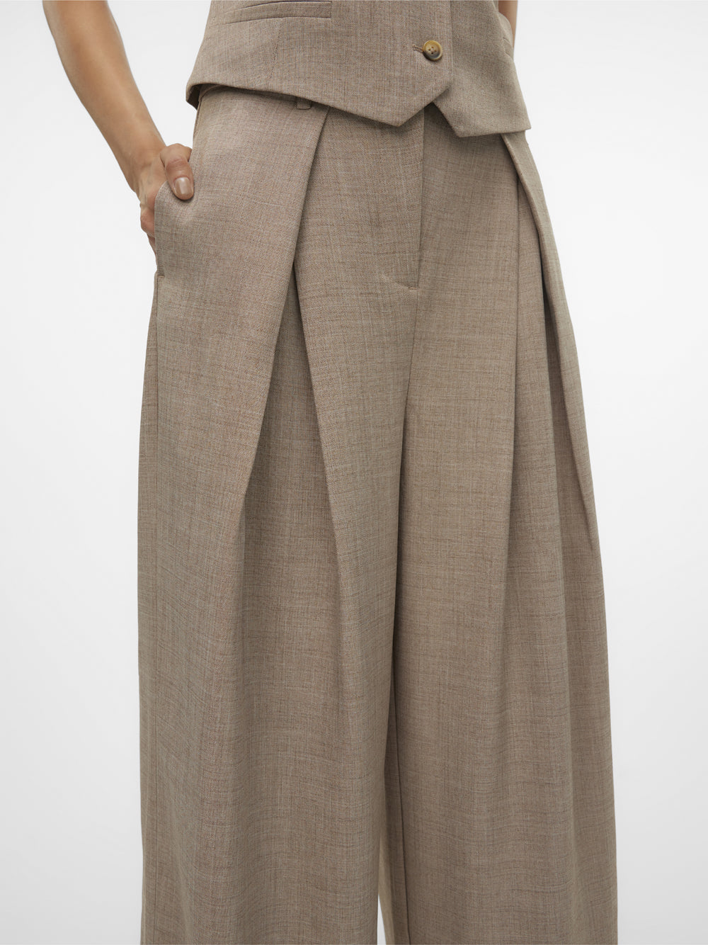 Pantalone Vero Moda da Donna - Beige