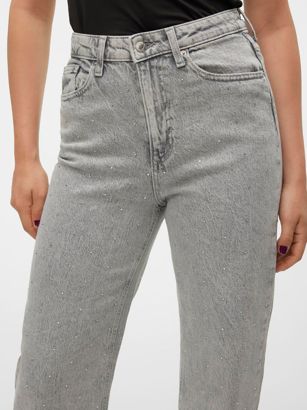 Jeans a Palazzo Vero Moda da Donna - Grigio