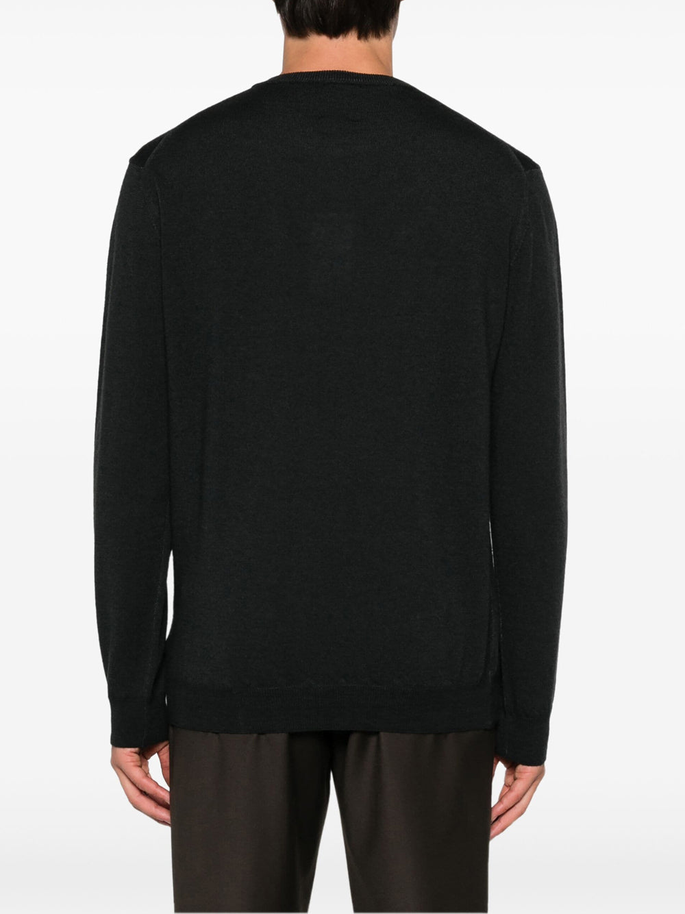 Pullover Woolrich Gd Knitted Crewneck da Uomo - Nero