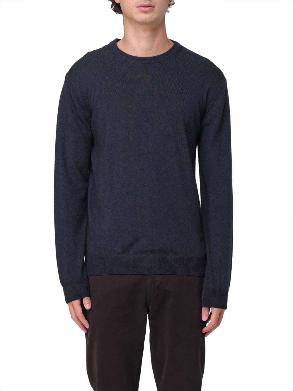 Maglione Woolrich Gd Knitted Crewneck da Uomo - Blu