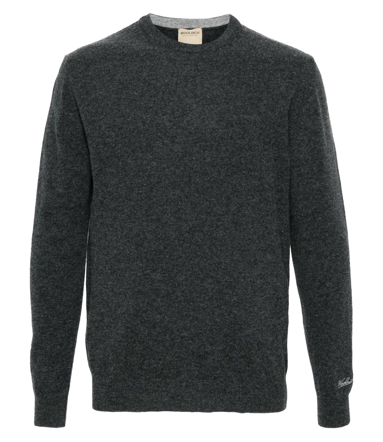 Woolrich Maglione Lambswool Crewneck Uomo Mod. CFWOKN0278MRUF0469 1915 Grey Shadow