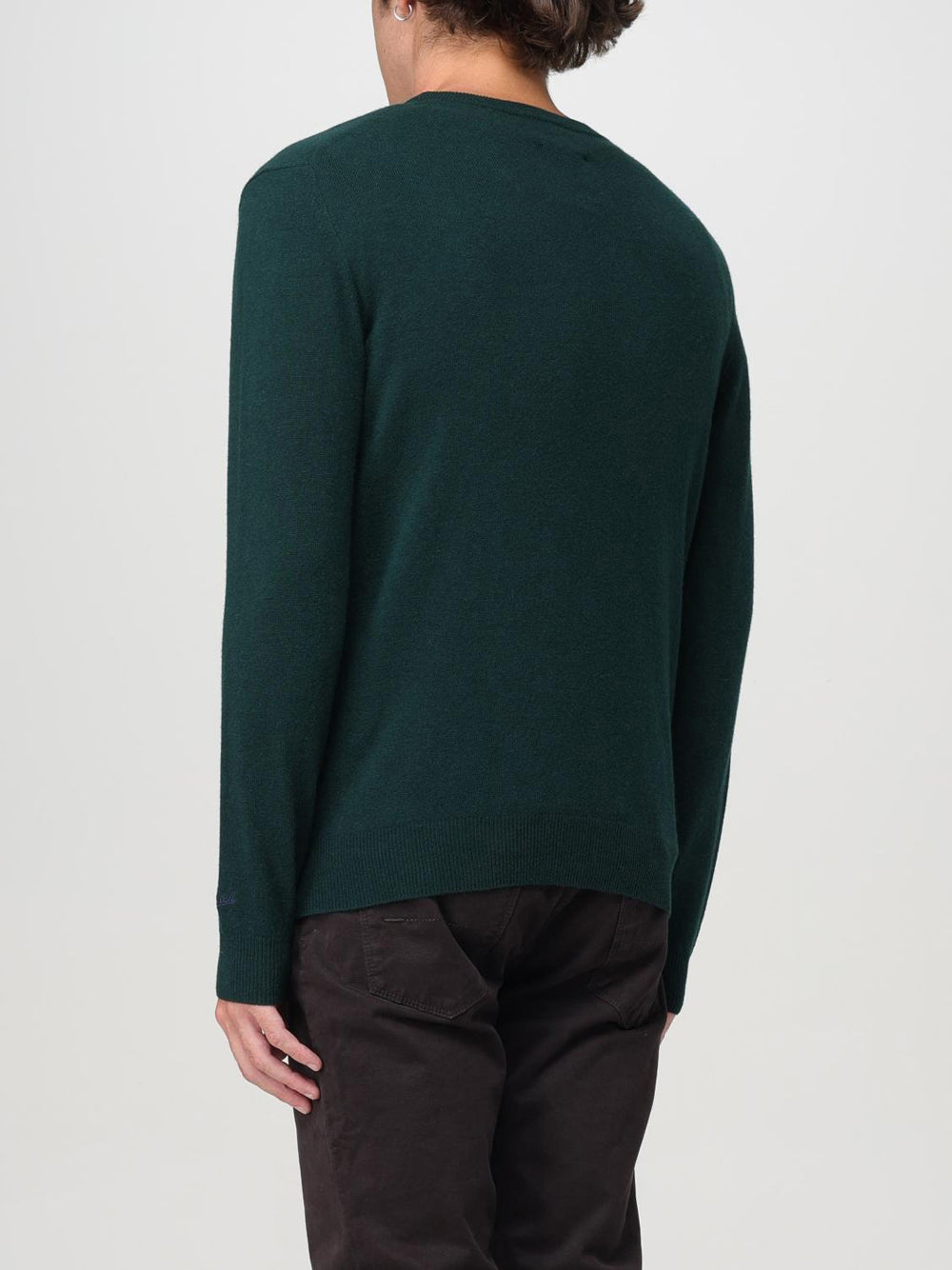 Pullover Woolrich Lambswool Crewneck da Uomo - Verde