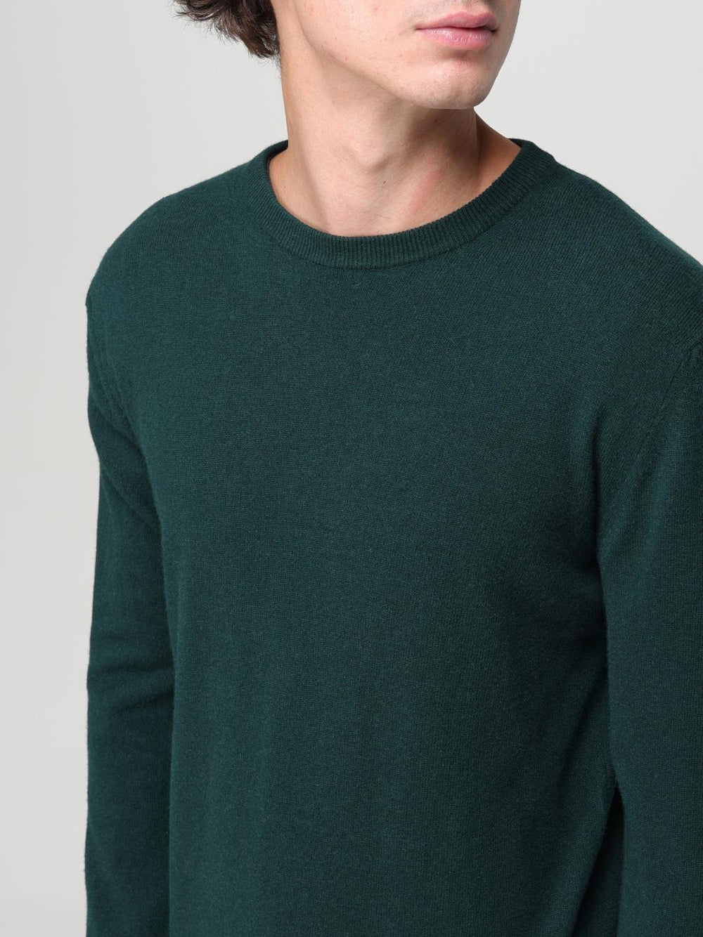 Pullover Woolrich Lambswool Crewneck da Uomo - Verde