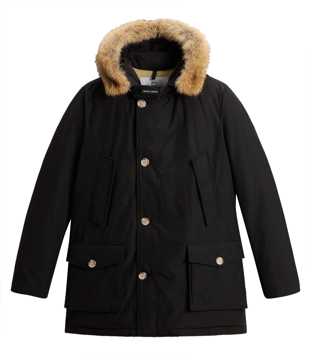 Woolrich Parka Arctic Detachable Fur Parka Uomo Mod. CFWOOU0482MRUT0001 BLK Black Nero