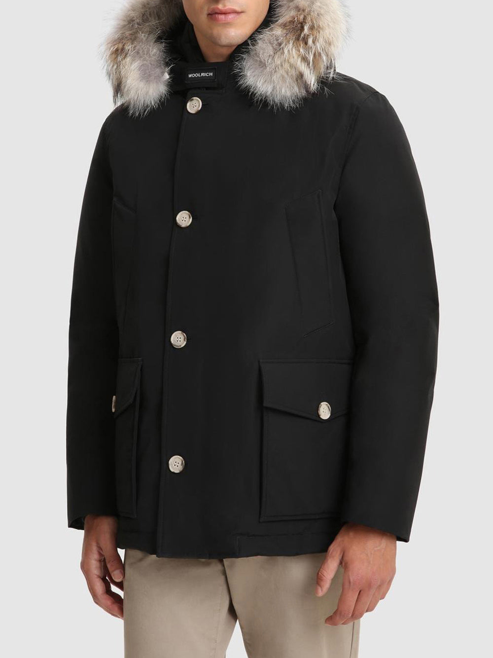 Giubbotto Woolrich Arctic Detachable Fur da Uomo - Nero