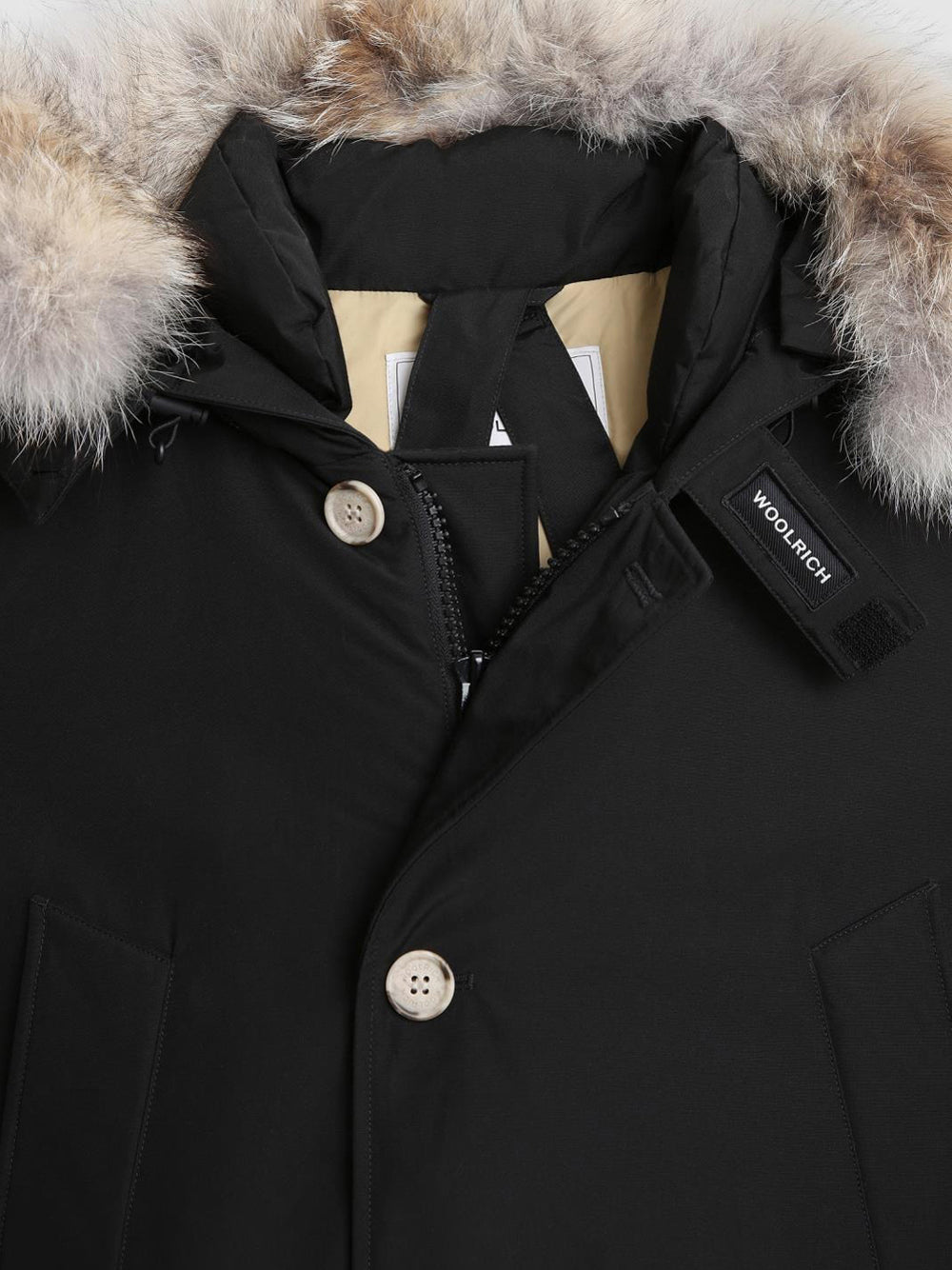 Giubbotto Woolrich Arctic Detachable Fur da Uomo - Nero