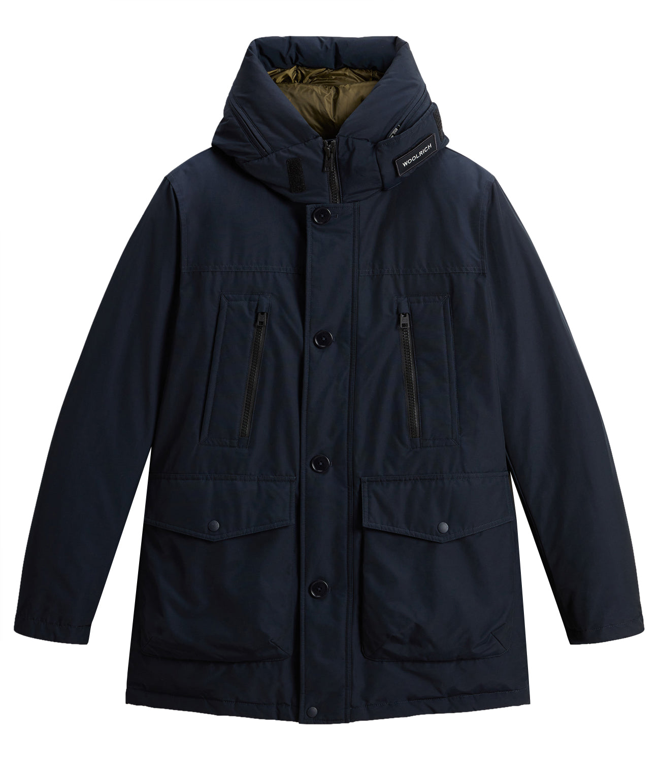 Woolrich Parka Ramar Arctic Parka Uomo Mod. CFWOOU0866MRUT0001 MLB Melton Blue