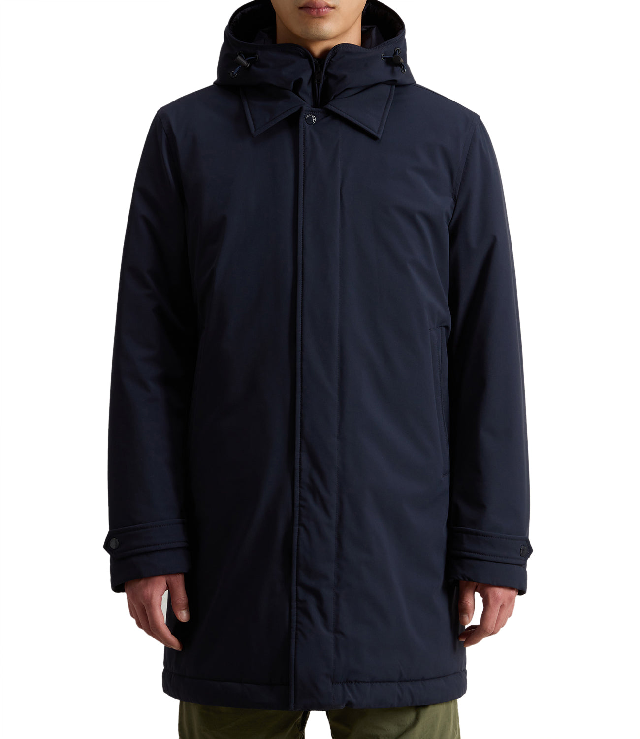 Woolrich Parka Ramar Arctic Parka Uomo Mod. CFWOOU0866MRUT0001 MLB Melton Blue