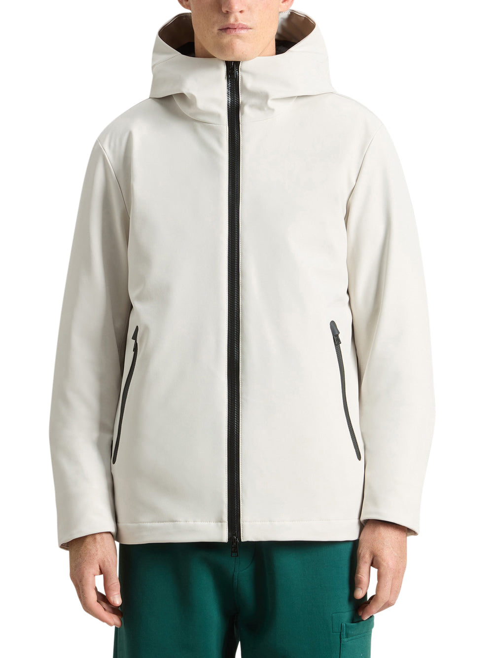 Giubbino Woolrich Pacific Soft Shell da Uomo - Avorio